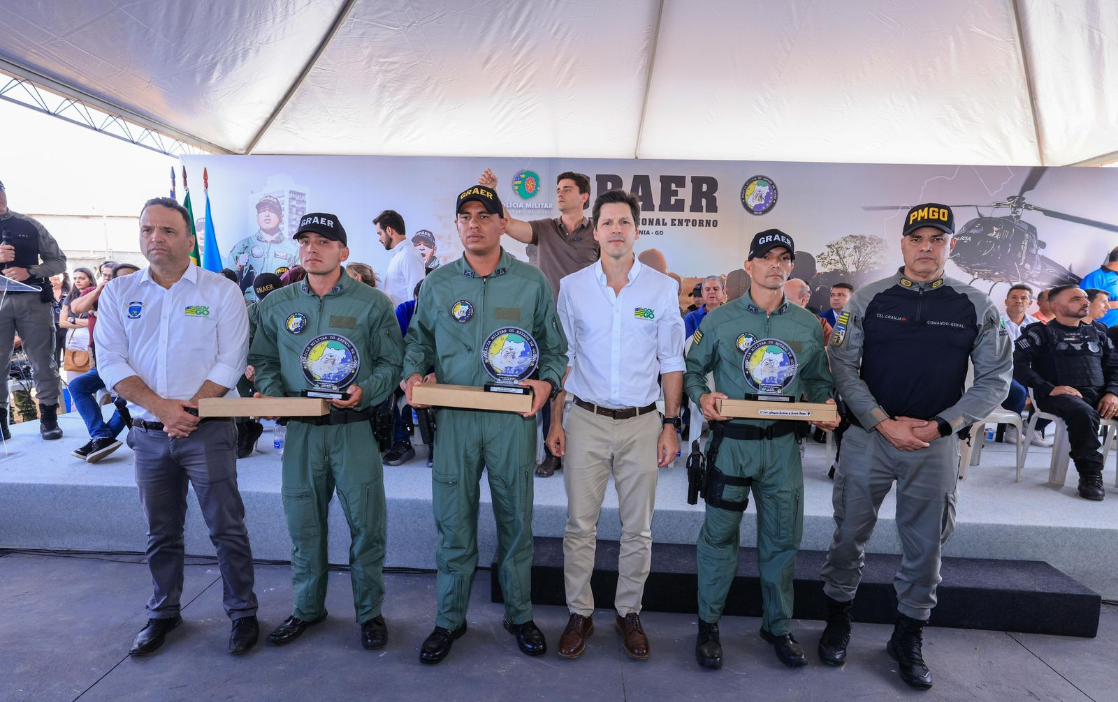 Daniel Vilela inaugura base do Graer em Luziânia